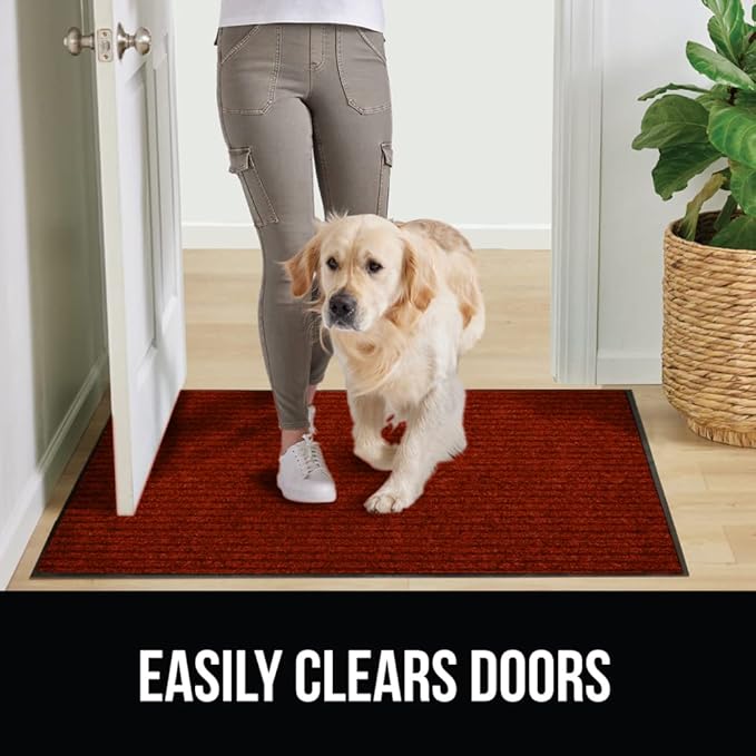 GORILLA GRIP Traffic Guard Door Mat, 2 Pack, Heavy Duty Waterproof Doormat - Image 5