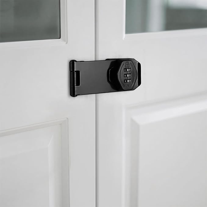 Cozy Tower 4 inch 180 Degrees Hasp Combination Lock - Image 5