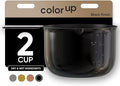 Color Up 2 Cup Measuring Cup, 480ml Black Stainless Steel Metal Measuring Scoop by ColorUpCollection