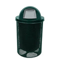 COATEDOUTDOORFURNITURE RDT-P-DGRN Heavy Duty Round Trash Receptacle by CoatedOutdoorFurniture