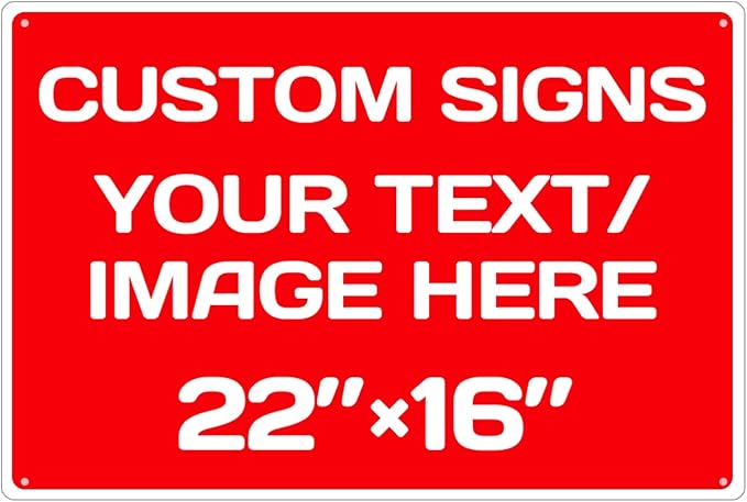 Personalized Aluminum Weatherproof Metal Sign by Repaly