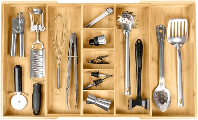 KitchenEdge Adjustable Kitchen Drawer Organizer by KitchenEdge