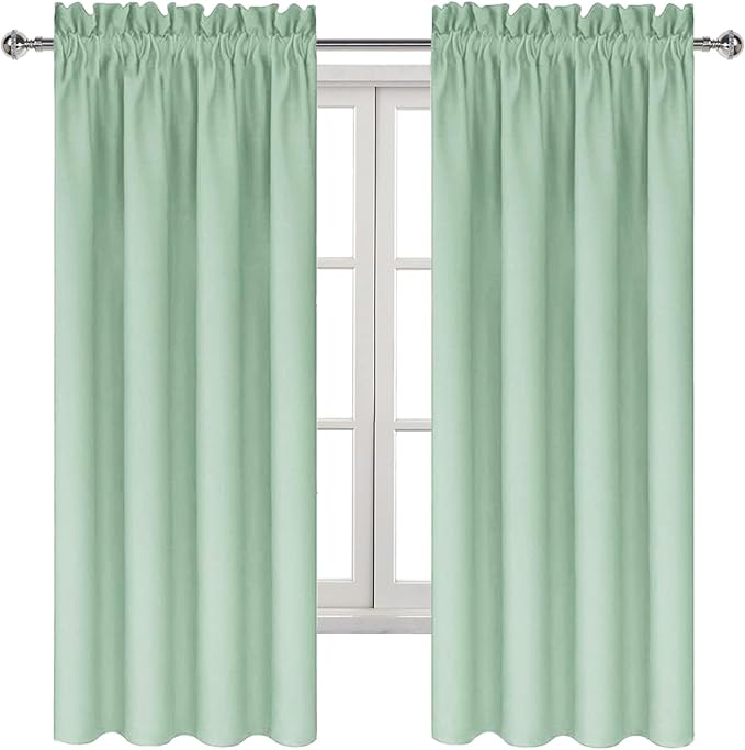 DWCN Blackout Curtains Room Darkening Thermal Insulated Bedroom Curtains Window - Image 9