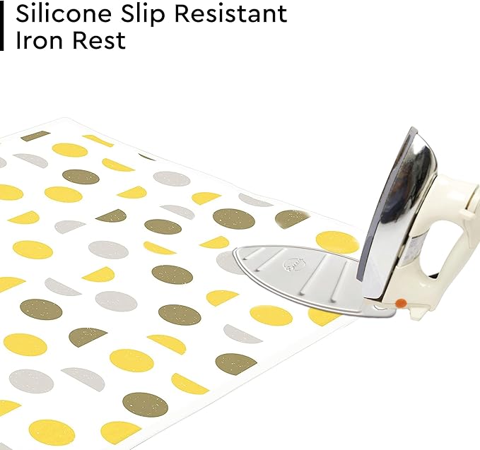 Encasa XO Ironing Mat/Pad with 3mm Padding & Silicone Iron Rest - Image 2