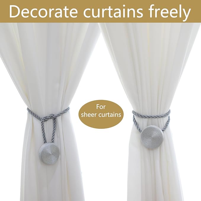 Magnetic Curtain Tiebacks - 12mm Magnetic Tie Backs - Image 4