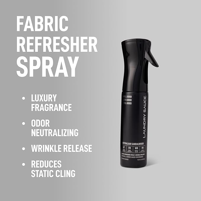 Laundry Sauce Fabric Refresher Spray Australian Sandalwood, Odor-Fighting - Image 2
