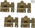 QCAA Traditional Large Oval Turn Cabinet Latch, Solid Brass, by QCAAHardware