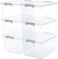 Citylife 6 Packs 32 QT Plastic Storage Bins by CitylifeHomeOrganization