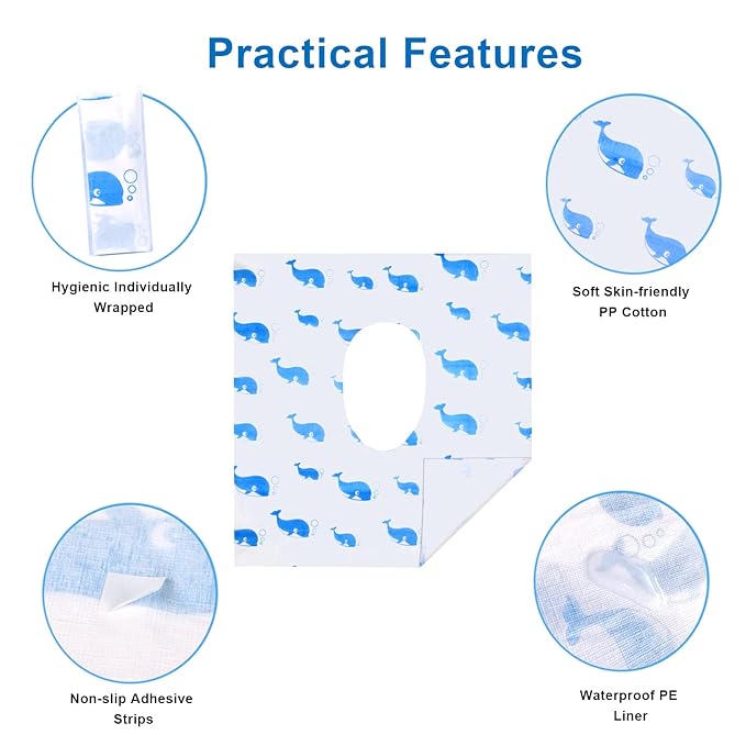 41 Pack Toilet Seat Covers Disposable, Extra Large Disposable Toilet Seat Covers - Image 6