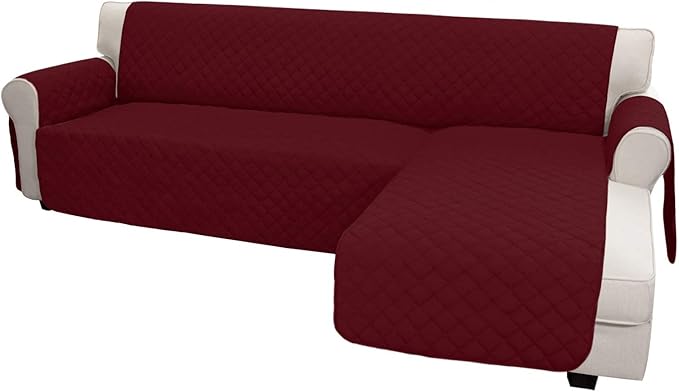 Easy-Going L Shape Sofa Slipcover Chaise Reversible Protector Cover by Easy-Going