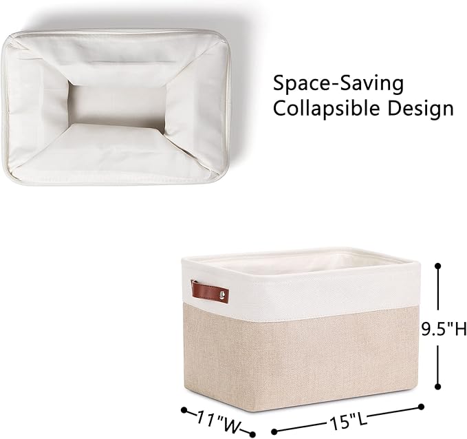DULLEMELO Fabric Storage Bins, Storage Baskets - Image 4