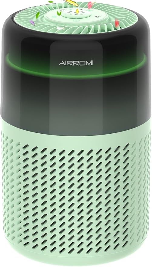 AIRROMI Air Purifier for Bedroom Home, HEPA Filter, Covers Upto 549 Ft² by AIRROMI