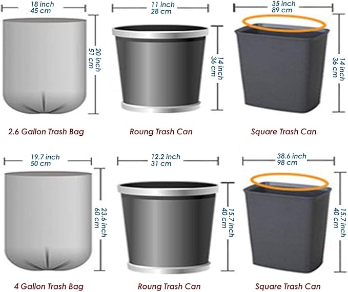 100 Count 4 Gallon Small Biodegradable Trash Bags 20L Leakage-Free Waste Basket - Image 9
