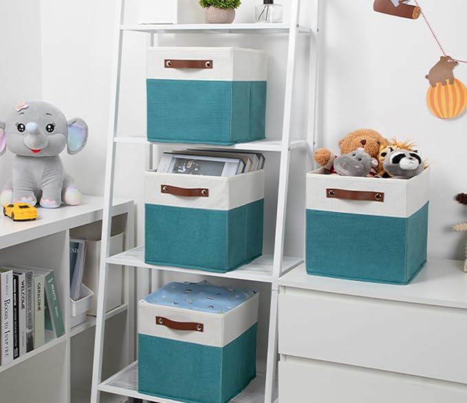 HNZIGE Fabric Storage Cube Bins Baskets - Image 5