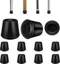 1-1/8” Round Rubber Chair Leg Tips Caps, Chair Leg Floor Protectors, Non-Slip by VOCOMO