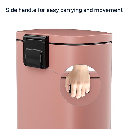Arlopu 8/13.2 Gallon Step Trash Can, Stainless Steel Garbage Bin, Soft-Close - Image 8