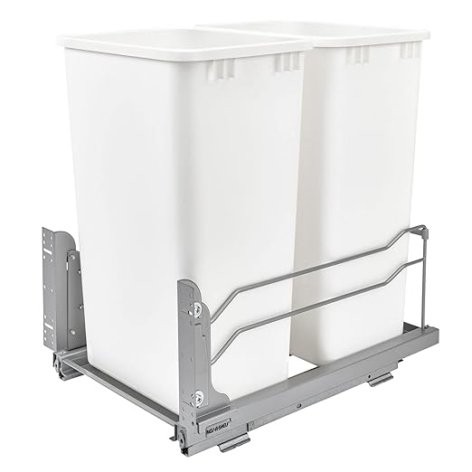 Rev-A-Shelf Double Pullout Trash Cans by Rev-A-Shelf