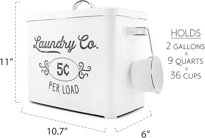 AuldHome Design Farmhouse Laundry Powder Container - Image 6