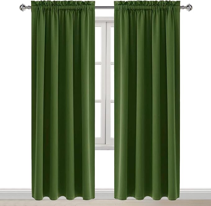 DWCN Blackout Curtains Room Darkening Thermal Insulated Bedroom Curtains Window - Image 9