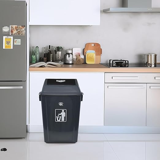 4-Pack 13 Gallon Plastic Trash Cans - Image 6