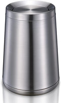 Household Swing Bathroom Trash Can，Brushed Stainless Steel，10 L/3 by BRIEFHUMAN