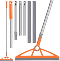 2-in-1 Air Broom, 180° Rotating 54 Inch Adjustable Silicone Rubber Broom by wlich