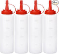 Condiment Squeeze Bottles Ketchup Dispenser, 4 Pack 8oz Squeeze Bottles by Katfort