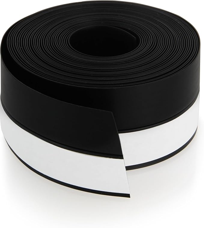 Silicone Weather Stripping Door Seal Strip, 16.4 Feet Self Adhesive Sealing by Vivikivi