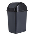 Superio Kitchen Trash Can with Swing Top Lid 9 Gallon Slim Waste Bin 37 Qt by Superio