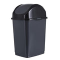 Superio Medium Trash Can with Lid 4.5 Gallon Plastic Swing Top Garbage Can Slim by Superio