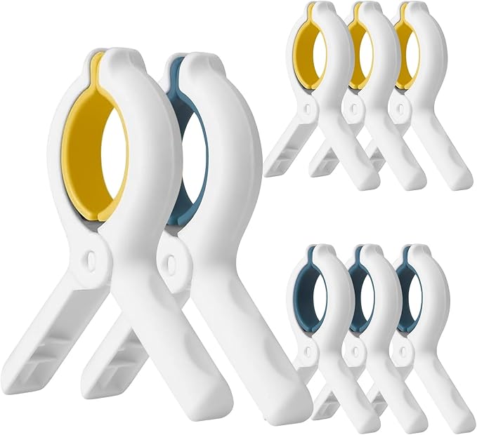 Extra LargeTowel Clips for Beach Chairs 12 Pack, 3.7 Inch Beach Towel Clips by Unknown