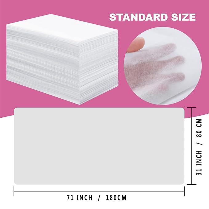800 Pcs Disposable Bed Sheets for Massage Table 31" x 71" Massage Table Sheet - Image 4