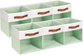 HNZIGE Clear Storage Cubes Bins 11 x 11, Fabric Storage Cube Bins by HNZIGE