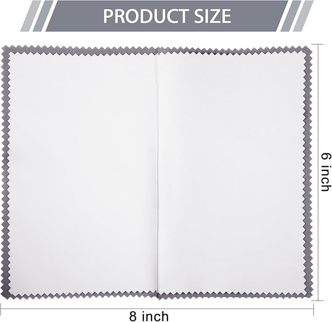 Breling 20 Pcs Silver Jewelry Polishing Cloths 6 x 8 inches Jewelry Cleaning - Image 2