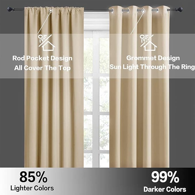 RYB HOME Half Window Curtains - Image 5