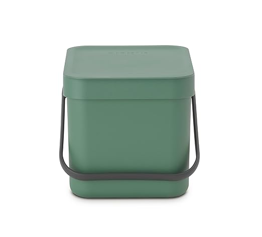 Brabantia Sort & Go Food Trash Can Small Countertop Kitchen Compost Caddy - Image 3