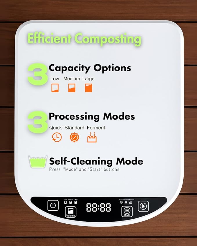 Electric Composter for Kitchen, Compost Bin - 4L Large Capacity - Image 3