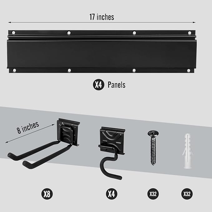 Garage Garden Tool Storage Rack Organizer Wall Mount, Yard Shovel Rack Holder - Image 3