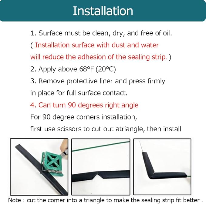 Rubber Edge Trim Black, U Channel Rubber Seal Strip - Image 8