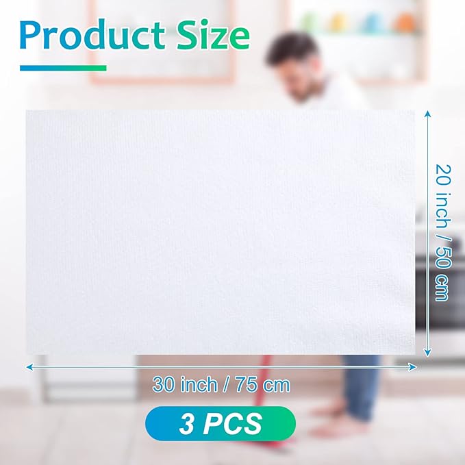 Newwiee 3 Pcs Extra Large Microfiber Cleaning Cloth 30" x 20" Washable Reusable - Image 2