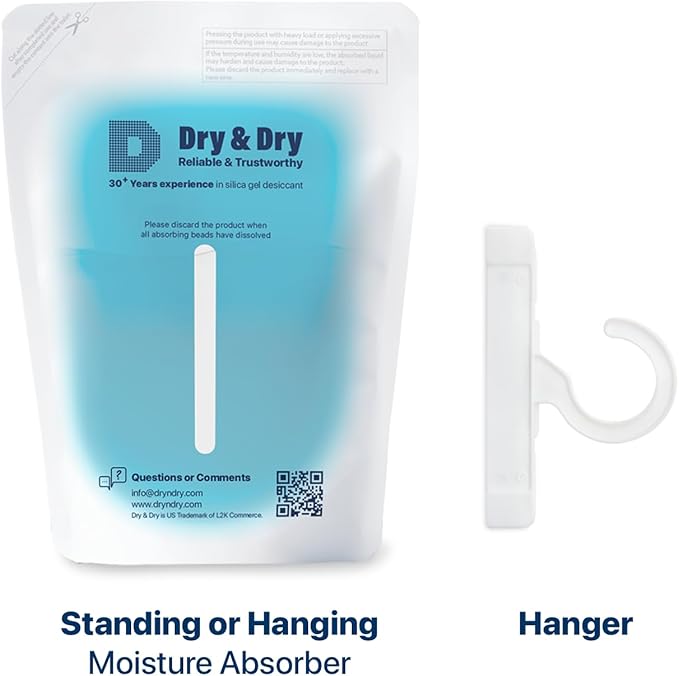 Dry & Dry 5 Packs Hybrid Moisture Absorbers & Musty Odor Eliminator - Image 9