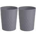 1.8 Gallon Small Trash Can 2 Pack Bathroom Garbage Can Waste Basket Recycling by HOLTPHILI