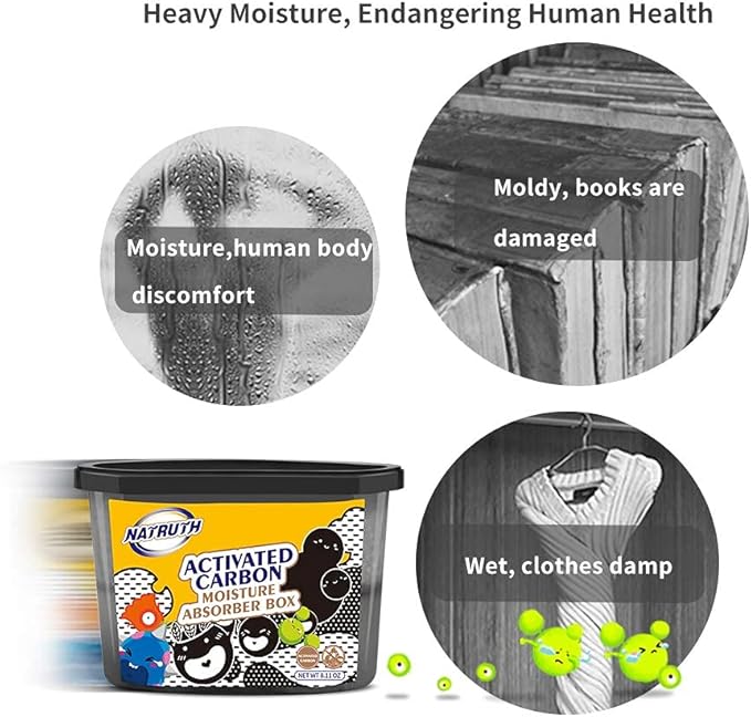 NATRUTH 500mL Moisture Absorber boxes, Closet Dehumidifier, Eradicate Odor - Image 6