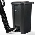 27 Gallon Step-On Trash Can/Container, Hands-Free Disposal by PlasticPrince