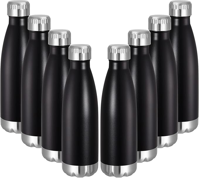 VEGOND 17oz Stainless Steel Water Bottles Bulk, Reusable Metal Sports Water by VEGOND