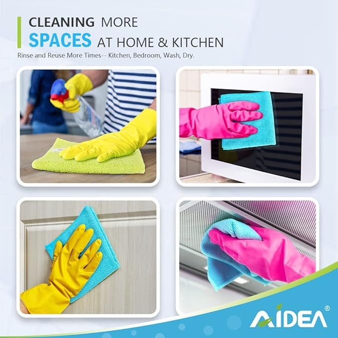 AIDEA Microfiber Cleaning Cloth-50PK, Soft Microfiber Towels - Image 7