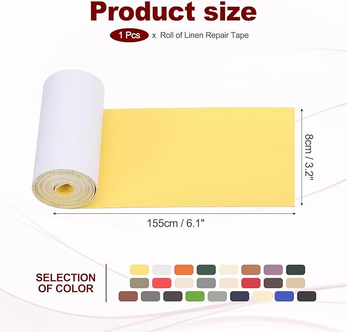 PATIKIL Leather Patches Tape for Furniture, 3.2 x 61 Inch Self Adhesive Vinyl - Image 2