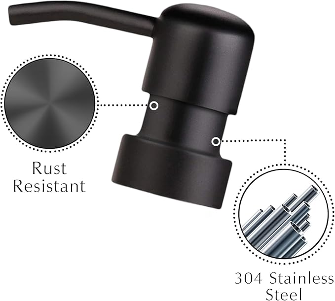 Emerson Essentials Glass Soap Bottle Dispensers, 2 Pack, Stainless-Steel Pumps - Image 4