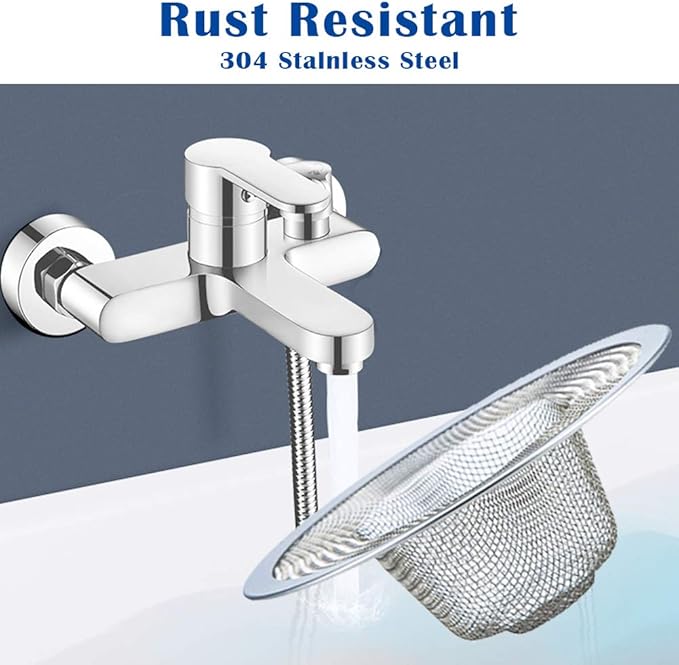 40 pcs Heavy Duty Stainless Steel Slop Basket Filter Trap, 2.75" Top / 1" Mesh - Image 6