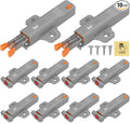 Push to Close Cabinet Latch, Jiayi 10 Pack Push Open Hardware, Cabinet Press by Jiayi